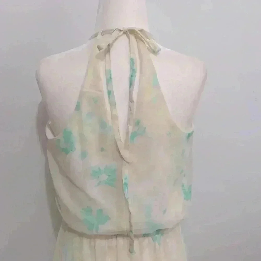 Vero Moda blossom SL Beach halter Maxi Dress Size S - Picture 4 of 4